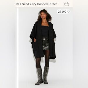Free people all I need cozy hooded duster one size